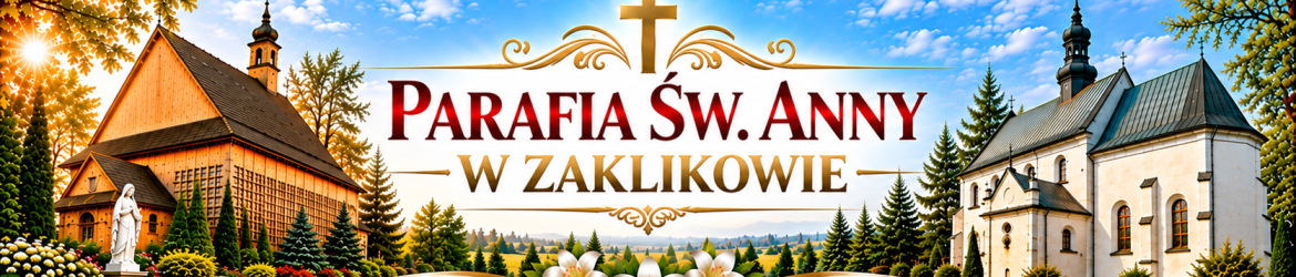 Panoramiczny baner parafialny z kościołami